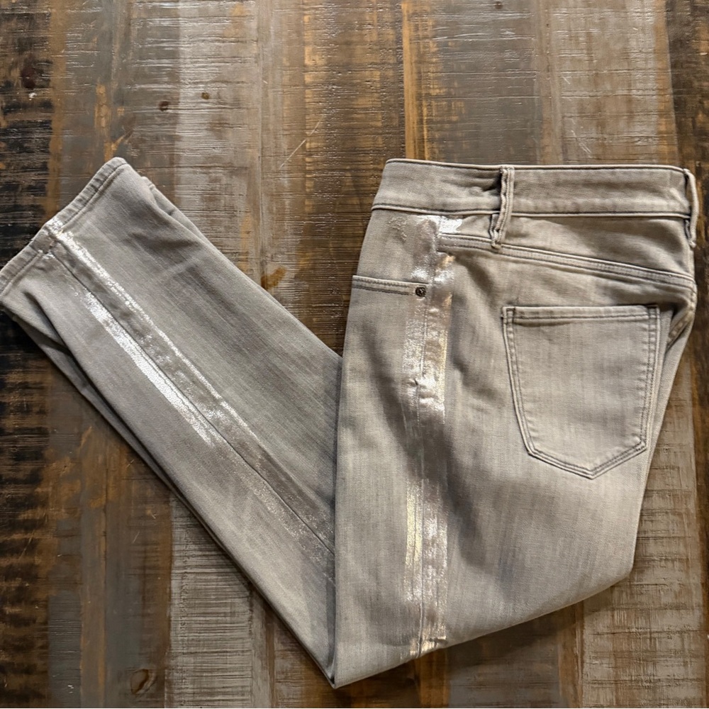 White House Black Market Gray Jeans